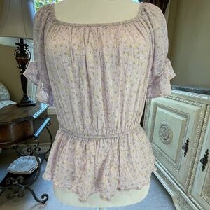 Hippie Rose Lilac Petal Ditsy Shirt - Size M - NWT